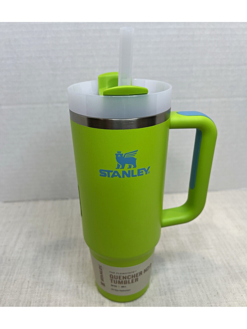 Stanley Quencher H2.0 FlowState Tumbler w/ Handle Lid | 30 oz Bright Green